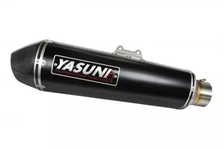 Yasuni Maxiscooter TUB451BC Musta hiili äänenvaimennin Piaggio Beverly 125 Gilera Runner 125 VX Aprilia Sportcity 125 Cube - TUB451BC