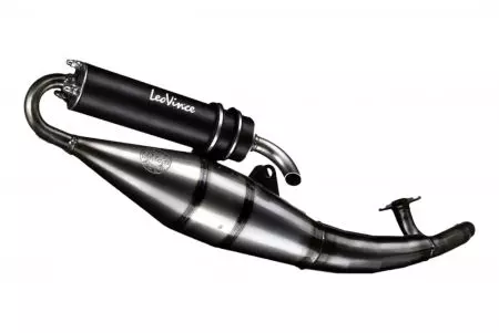 Leo Vince Handgemaakt TT aluminium compleet uitlaatsysteem Black Edition 4075B Piaggio Gilera Aprilia-2