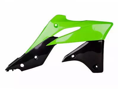 Komplet osłon chłodnicy Polisport Kawasaki KX 250 zielono-czarny - 8416900001