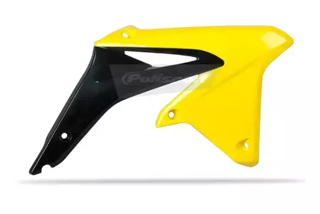 Sæt af Polisport-kølerdæksler Suzuki RM-Z 450 gul-sort - 8412500005