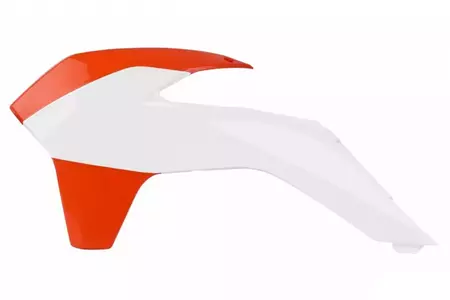 Комплект капачки на радиатора Polisport бели/оранжеви-2