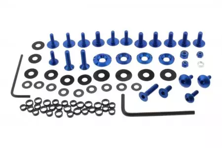Conjunto de parafusos de carenagem em alumínio Pro Bolt azul Suzuki GSX-R 600 06-07-1