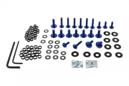 Set de șuruburi de aluminiu Pro Bolt albastru pentru carcase Honda CBR 600 RR 03-06-1
