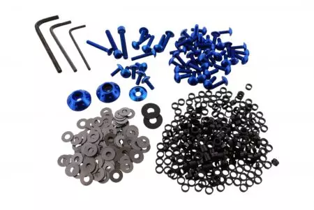 Conjunto de parafusos de carenagem em alumínio Pro Bolt azul BMW S 1000 RR 09-16-1