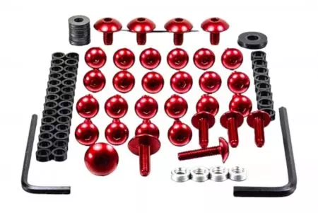 Set de șuruburi de aluminiu PRO-BOLT roșu Ducati Panigale 899 14-15 - FDU260R