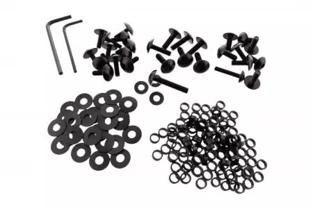 Set de șuruburi PRO-BOLT din aluminiu de culoare neagră Honda CBR 1000 RR Fireblade 04-05 - FHO212BK