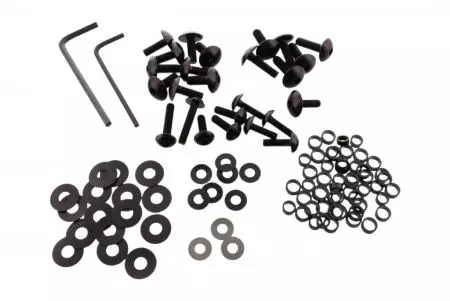 PRO-BOLT alumínium csavarok készlete fekete színű Honda CBR 600 RR 07-16-1