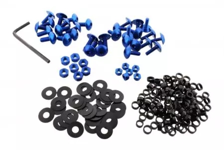 Conjunto de parafusos de carenagem em alumínio Pro Bolt azul Suzuki GSX-R 750 04-05-1