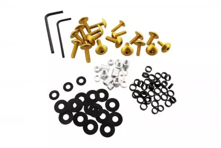 Conjunto de parafusos de alumínio PRO-BOLT cor dourada Suzuki GSX 1300 R 12-18-1