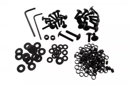 Conjunto de parafusos de carenagem em alumínio Pro Bolt preto Yamaha XJ6 600 09-10-1