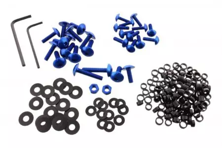 Set de șuruburi de aluminiu PRO-BOLT de culoare albastră Yamaha XJ6 600 09-10-1