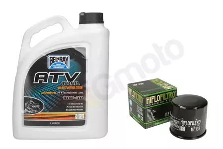 Olej silnikowy Bel-Ray ATV Trail 4T 10W30 4l Mineralny + filtr oleju-1
