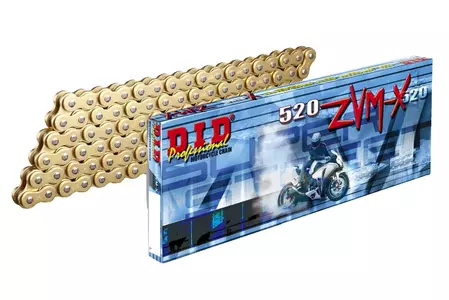 Lanț de transmisie DID 520 ZVMX cu 1 verigă, auriu - DID520ZVMXG&G-1