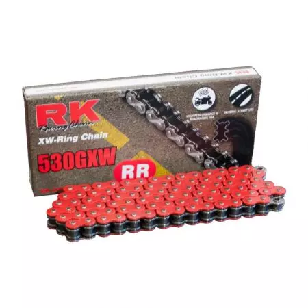 Hnací řetěz RK 530 GXW 1 článek červený - RT530GXW-1-CLF