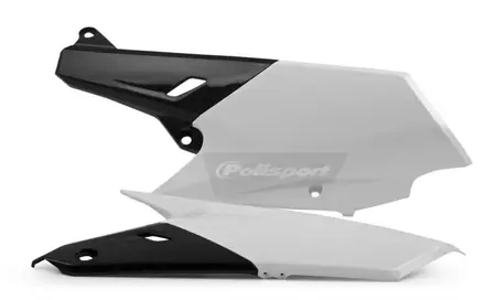 Set de capace laterale din plastic Polisport alb-negru - 8607000002
