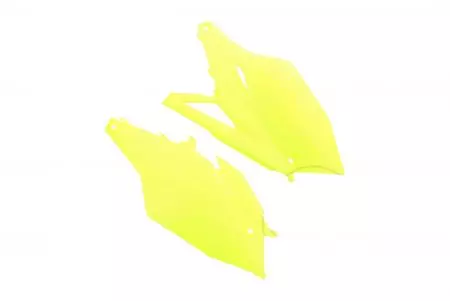Sarja muovisia sivusuojuksia Polisport keltainen fluoresoiva-1