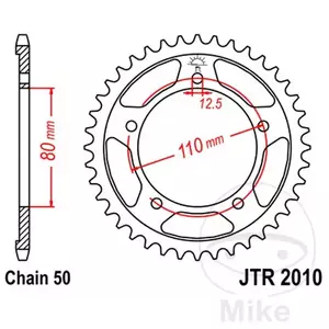 Zębatka tył stalowa JT JTR2010.43, 43z rozmiar 530 - JTR2010.43