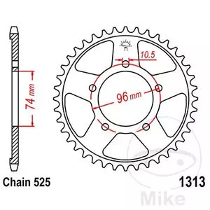 Задно зъбно колело JT JTR1313.42, 42z размер 525 - JTR1313.42