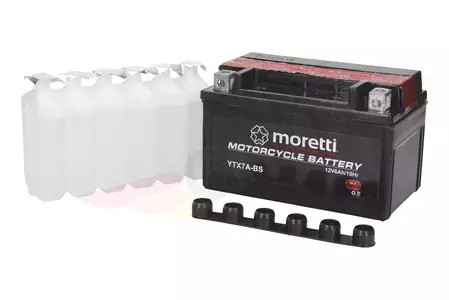 Batería estándar 12V 6 Ah YTX7A-BS Moretti