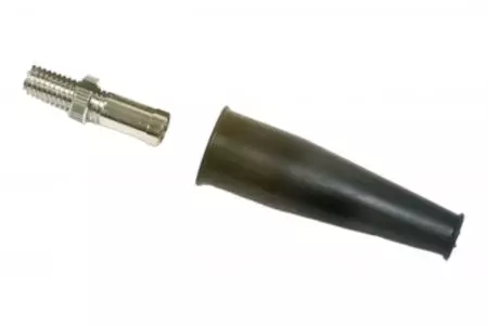 Parafuso M8 de ajuste do cabo do travão/embraiagem com bota de borracha-1