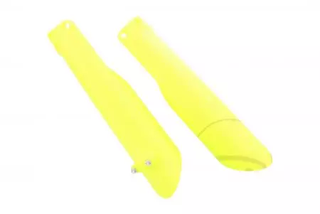 Tapas de amortiguador delantero Polisport amarillo fluorescente - 8398600009