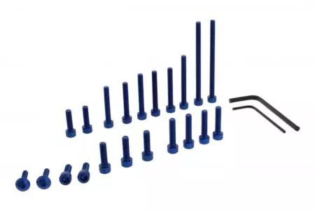 Pro Bolt kit de tornillos de aluminio azul para carenado de motor EYA460B - EYA460B