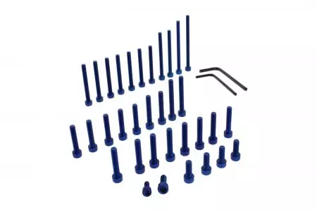 Kit de parafusos de motor JMT alumínio azul Alu azul - ESU093B