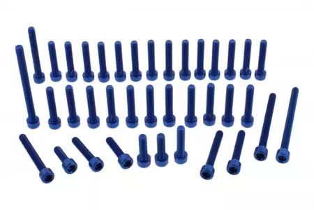 Kit de șuruburi pentru carcasele motorului din aluminiu albastru Pro Bolt EHO207B - EHO207B