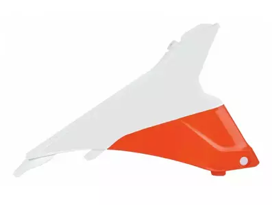 Caches boîte à air POLISPORT couleur origine 15 blanc/orange KTM SX/SX-F-2