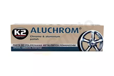 Pâte à polir pour le chrome et l'aluminium K2 Aluchrom 120 g - K003