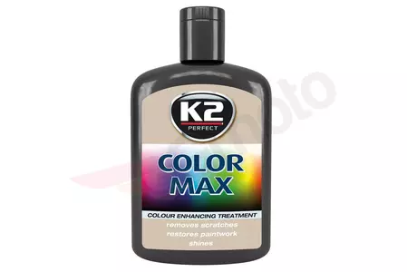 Wachspolitur Autopolitur Farbpolitur Tönungswachs K2 Color Max 200 ml schwarz-1