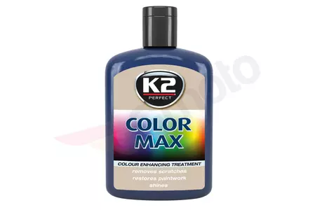 Wachspolitur Autopolitur Farbpolitur Tönungswachs K2 Color Max 200 ml dunkelblau-1