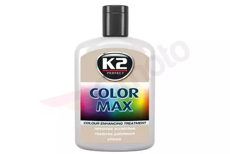 Wachspolitur Autopolitur Farbpolitur Tönungswachs K2 Color Max 200 ml silbern-1