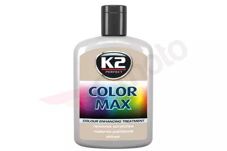 K2 Color Max barevný vosk 200 ml šedý-1