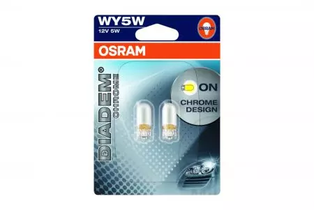 Osram gloeilamp 12V 5W W2.1X9.5D Diadem chroom (2 st.)