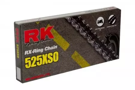 Piedziņas ķēde RK 525 XSO 122 RX-Ring atvērts ar vāciņu - 525XSO-122-CLF