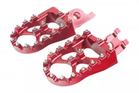 Комплект кръстосани алуминиеви подложки за крака Accossato червени - FR791R