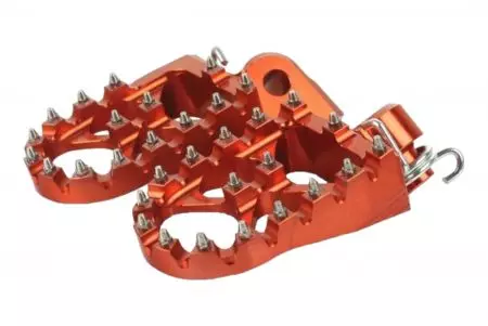 Conjunto de apoios para os pés Accossato em alumínio cruzado cor de laranja