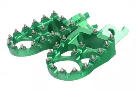Комплект кръстосани алуминиеви подложки за крака Accossato зелени-1