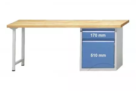 Pracovní stůl 2000 mm E 2000 Model 821 E-1