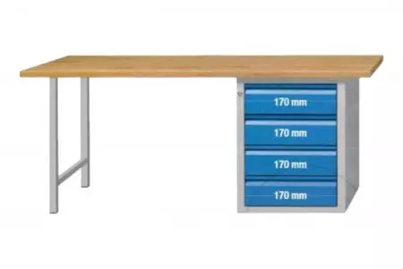 Pracovný stôl 2000 mm E 2000 Model 825 E - 510.932