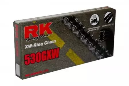 RK ketting 530 GXW 124 XW-Ring open met krimp - 530GXW-124-CLF