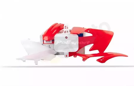 Zestaw plastików Body Kit Polisport czerwono biały  - 90025