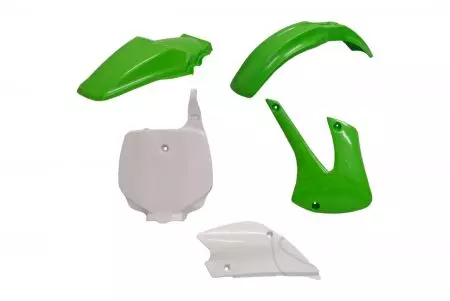 Комплект за каросерия Polisport пластмасов зелен бял - 90462