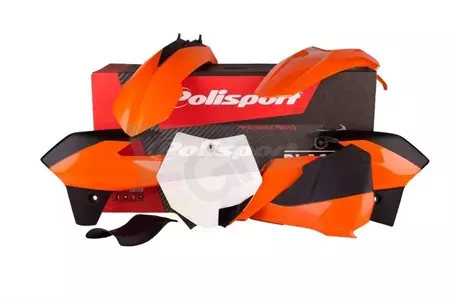 Polisport Body Kit plast oranžová čierna biela-1