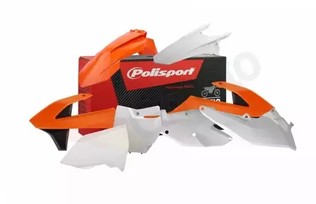 Комплект за каросерия Polisport пластмаса оранжево и бяло - 90679