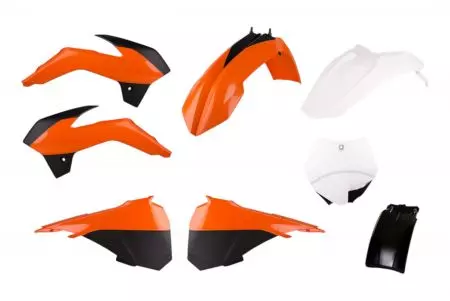 Polisport Body Kit plast orange hvid og sort - 90692