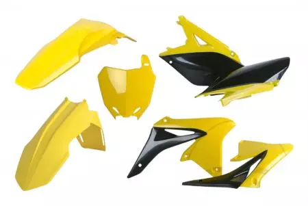"Polisport" kėbulo komplektas plastikinis geltonas juodas - 90727