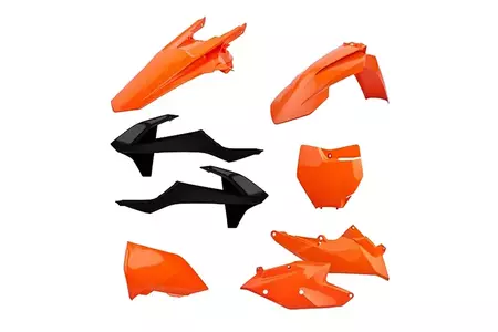 Zestaw plastików Body Kit Polisport pomarańczowy czarny  - 90707