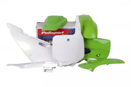 Zestaw plastików Body Kit Polisport zielony 05 biały  - 90056